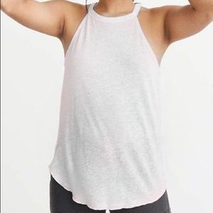 Abercrombie & Fitch Linen Blend High-Neck Tank NWT